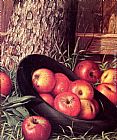 Levi Wells Prentice Still Life of Apples in a Hat painting